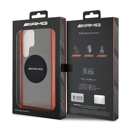 AMG Transparent Bicolor MagSafe - Case for Samsung Galaxy S24 Ultra (black)