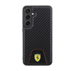 Ferrari Carbon Stitched Bottom - Hülle für Samsung Galaxy S24+ (schwarz)