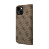 Guess 4G Metal Camera Outline Booktype Case - iPhone 14 Plus Case (brown)