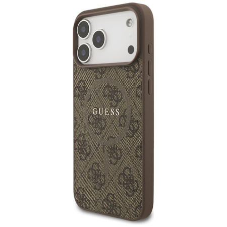 ETUI DO IPHONE 17 PRO MAX do MAGSAFE GUESS BRĄZOWE MAGNETYCZNE ELEGANCKIE