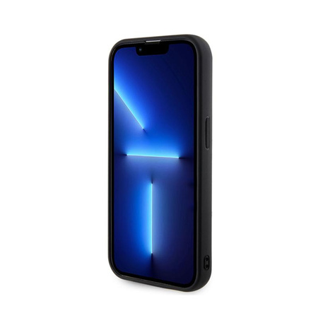 Guess Logo métal matelassé - Coque iPhone 15 Pro Max (noir)