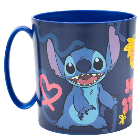 Disney Stitch Palms – Kubek dla dzieci i dorosłych (390 ml, bez BPA, do mikrofalówki, licencjonowany)