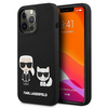 Karl Lagerfeld Slilicone Karl & Choupette Magsafe - Coque iPhone 13 Pro Max (noir)