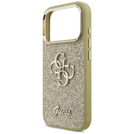 ETUI DO IPHONE 17 PRO GUESS ORYGINALNE ZŁOTE BROKATOWE ELEGANCKIE MODNE