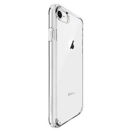 Spigen Ultra Hybrid - Coque pour iPhone SE 2022 / SE 2020 / 8 / 7 (Transparent)