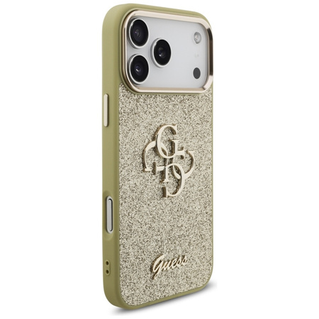 ETUI DO IPHONE 17 PRO MAX GUESS ORYGINALNE ZŁOTE BROKATOWE ELEGANCKIE CASE