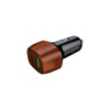 Energizer Ultimate - USB-C & USB-A 38W PD + QC3.0 car charger (WALNUT)