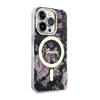 Guess Flower MagSafe - Coque pour iPhone 14 Pro (Noir)