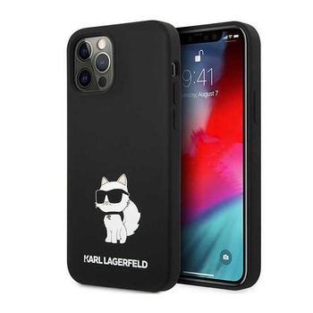 Karl Lagerfeld Silikonové pouzdro NFT Choupette - iPhone 12 / iPhone 12 Pro (černé)