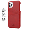 Crong Neat Cover - Custodia per iPhone 11 Pro con tasche (rosso)