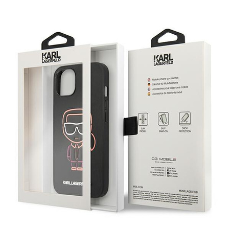 Karl Lagerfeld Outline - Coque pour iPhone 13 (Multicolore)