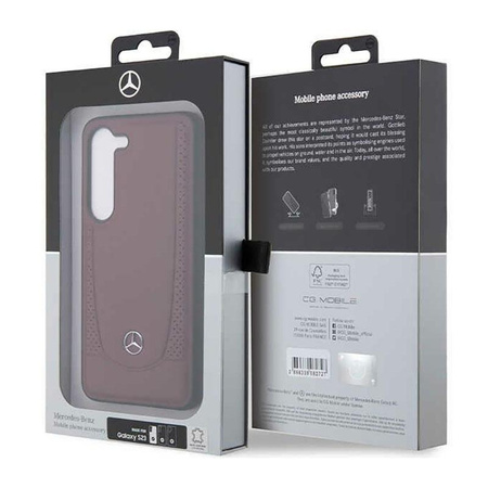 Mercedes Leather Urban Line - Samsung Galaxy S23 tok (piros)