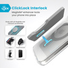 Speck Presidio Perfect-Clear ClickLock & MagSafe - iPhone 16 Pro Max Case (Clear / Chrome Finish / Serene Silver)