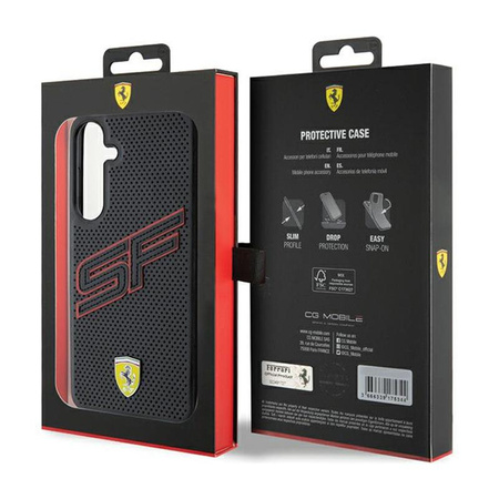 Ferrari Big SF Perforated - Case for Samsung Galaxy S24+ (black)