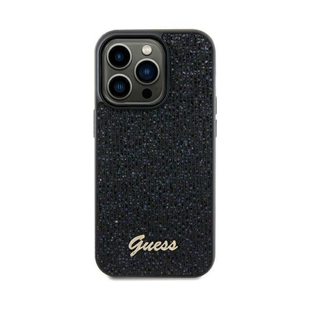 Guess Disco Metal Script - iPhone 12 / iPhone 12 Pro Case (black)