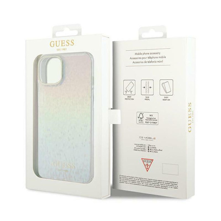 Guess IML Faceted Mirror Disco Iridescent - iPhone 12 / iPhone 12 Pro tok (Irizáló)