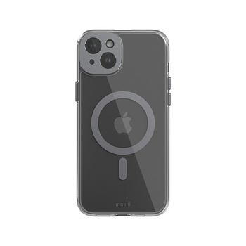 Moshi iGlaze MagSafe - Coque pour iPhone 15 Plus (Gris Météorite)