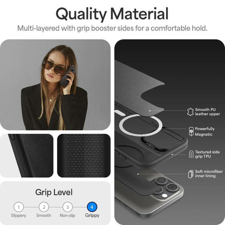 Spigen Cyrill Kajuk Classic Charm Mag MagSafe - Pouzdro pro iPhone 16 Pro Max (Černá)