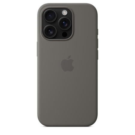 Apple Silicone Case - Coque en silicone avec MagSafe pour iPhone 16 Pro (Mountain Grey)