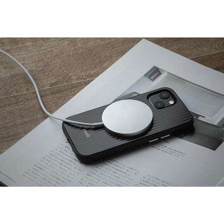Moshi Arx Slim Hardshell Case - iPhone 13 mini MagSafe Case (Mirage Schwarz)