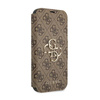 Guess Booktype 4G Big Metal Logo - iPhone 13 Pro Case (brown)