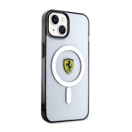 Ferrari Outline Magsafe - iPhone 14 Hülle (Transparent)