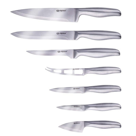 Alpina - Set de couteaux en acier inoxydable 7 pcs.