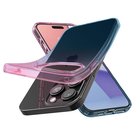 Spigen Liquid Crystal Glitter - pouzdro pro iPhone 15 Pro (Gradation Pink)