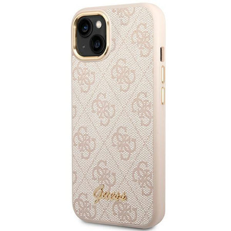 Guess 4G Metal Camera Outline Case - Coque pour iPhone 14 Plus (Rose)