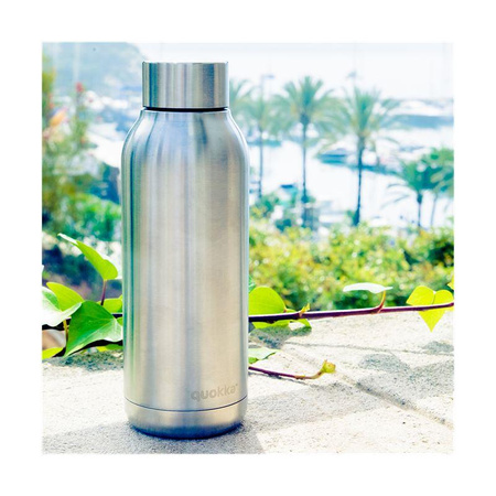 Quokka Solid - Butelka termiczna ze stali nierdzewnej 510 ml (Steel)