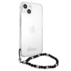 Guess Black Pearl Strap - Hülle iPhone 15 / 14 / 13 (Transparent)