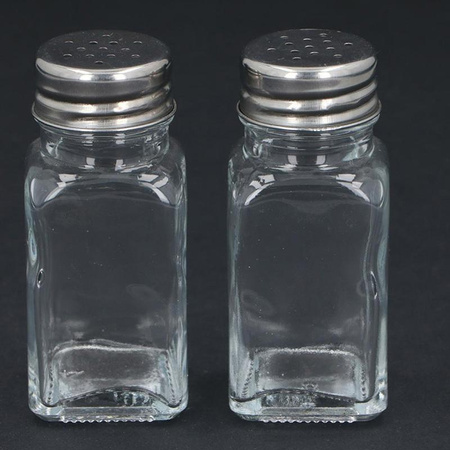 Alpina - Salière et poivrière en verre 2 pcs.