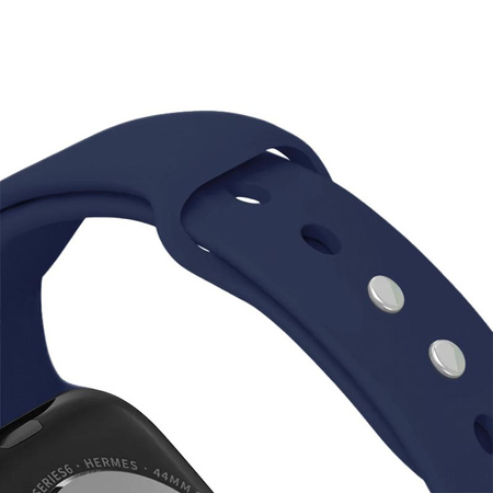 Crong Liquid - Strap for Apple Watch 44/45/46/49 mm (navy blue)