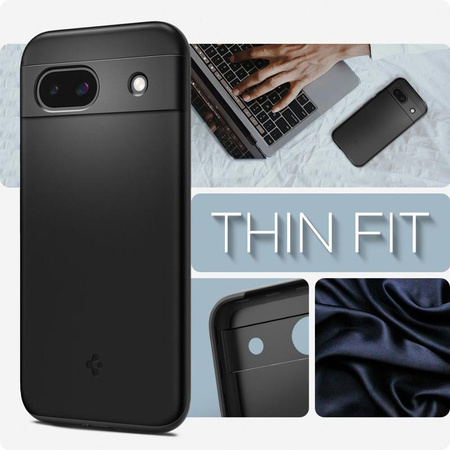 Spigen Thin Fit - Étui pour Google Pixel 8A (Noir)