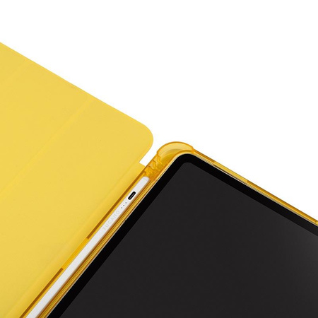 Tucano Satin Case - Etui pour iPad 10.9" (2022) avec aimant et support pour Apple Pencil (jaune)