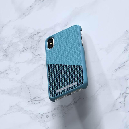 Nordic Elements Saeson Freja - Materiál pouzdra iPhone Xs / X (Petrol)