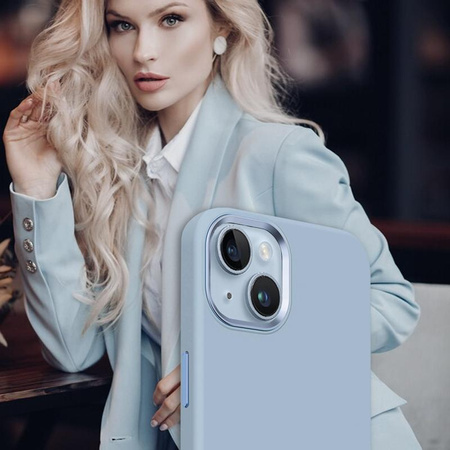 Crong Color Cover LUX Magnetic - iPhone 15 Plus MagSafe Hülle (Blau)