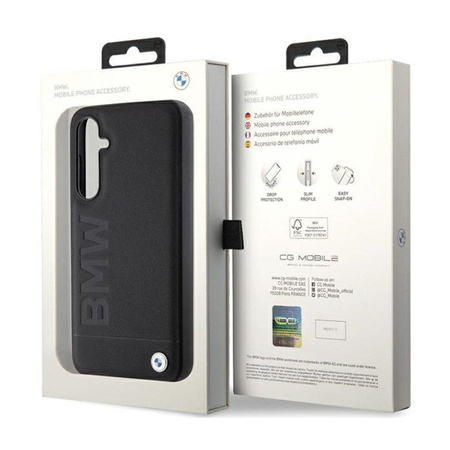 BMW Leather Hot Stamp - Étui Samsung Galaxy S23 FE (noir)