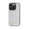 Guess Sequin Script Metal - iPhone 14 Pro tok (ezüst)