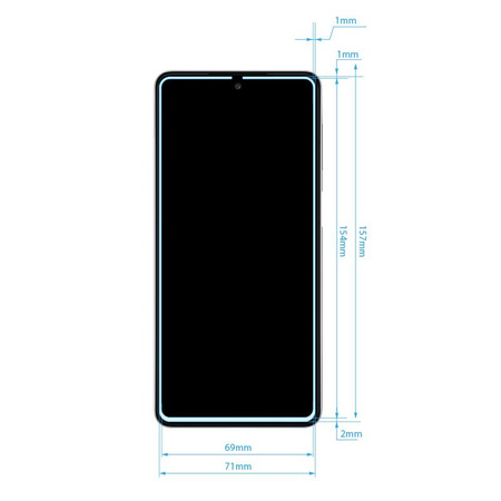 Crong 7D Nano Flexible Glass - 9H hybrid glass for the entire screen of Samsung Galaxy M52 5G