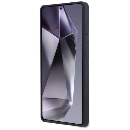 Karl Lagerfeld Silikon Doppelköpfe und Kreis MagSafe - Samsung Galaxy S25 Ultra Case (schwarz)