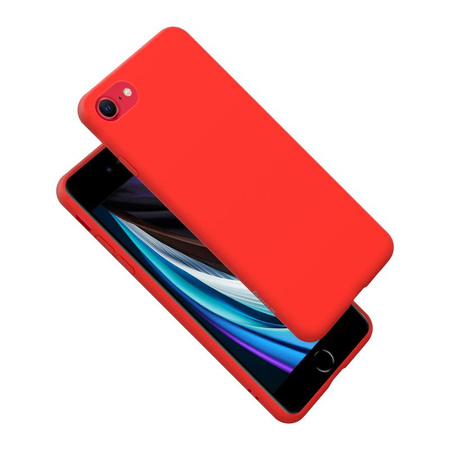 Crong Color Cover - pouzdro pro iPhone SE (2022/2020) / 8 / 7 (červené)