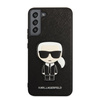Karl Lagerfeld Saffiano Ikonik Patch - Samsung Galaxy S22+ Tasche (schwarz)
