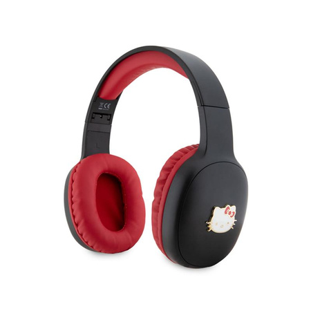 Hello Kitty Metal Logo Oval Shape - Casque intra-auriculaire sans fil Bluetooth V5.3 (noir)