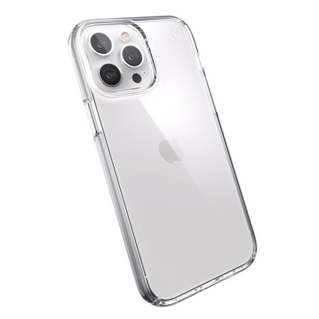 Speck Presidio Perfect-Clear - pouzdro pro iPhone 13 Pro Max / iPhone 12 Pro Max s povrchovou úpravou MICROBAN (čiré)