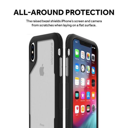 Griffin Survivor Endurance - Coque blindée pour iPhone Xs Max (transparent/gris)