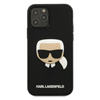Karl Lagerfeld 3D gumové pouzdro Karl`s Head - iPhone 12 Pro Max (černé)