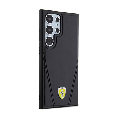 Ferrari Hot Stamp V Lines MagSafe - Samsung Galaxy S24 Ultra case (black)