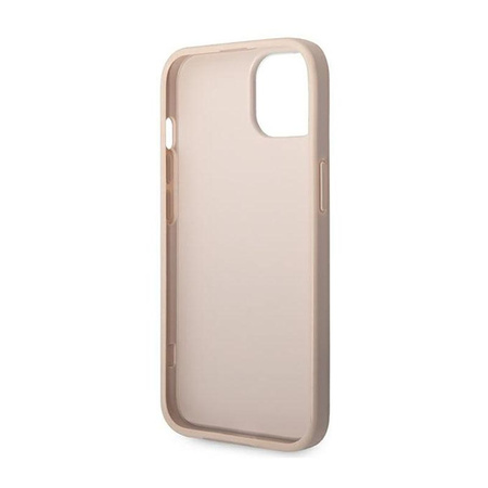 Guess 4G Metal Gold Logo - Coque pour iPhone 14 (rose)