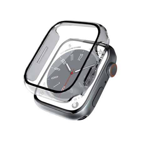 Crong Hybrid Watch Case - Gehäuse mit Glas für Apple Watch 41mm (Klar)